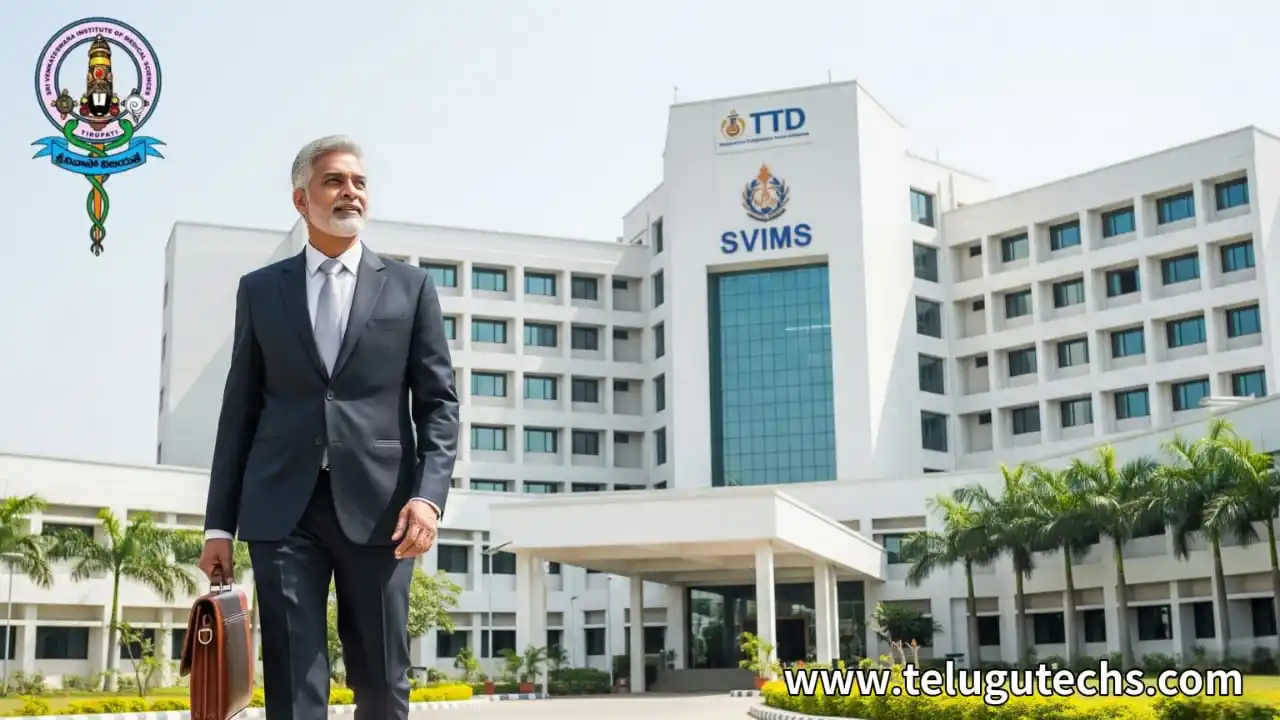 TTD SVIMS Faculty Recruitment 2025 for 106 Medical Professor Posts in Tirupati