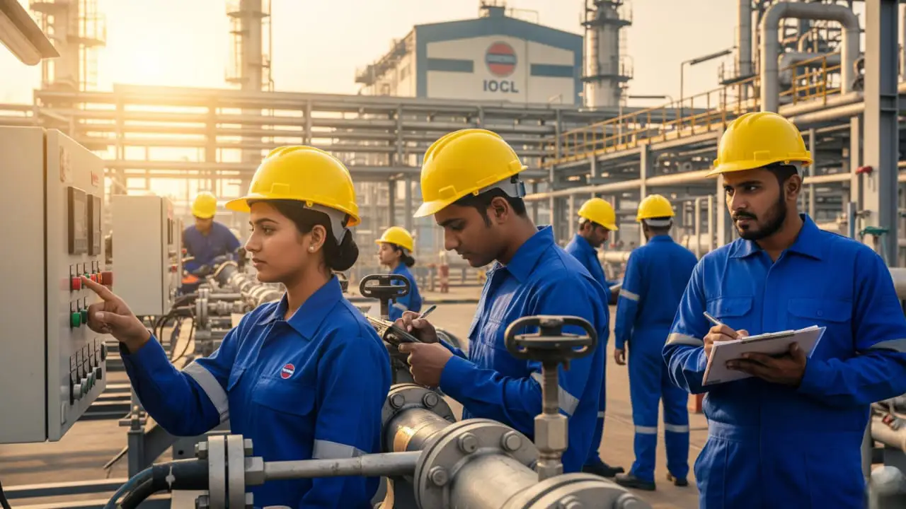 IOCL Apprentice Recruitment 2025 - Young technician training at Indian Oil facility
