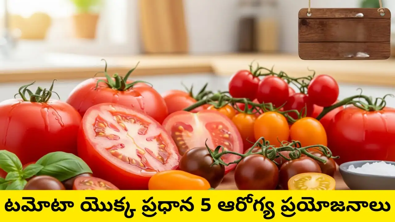 tomatoes - Fresh red tomatoes, cherry tomatoes, tomato juice, and olive oil – heart, skin, eye health concept.