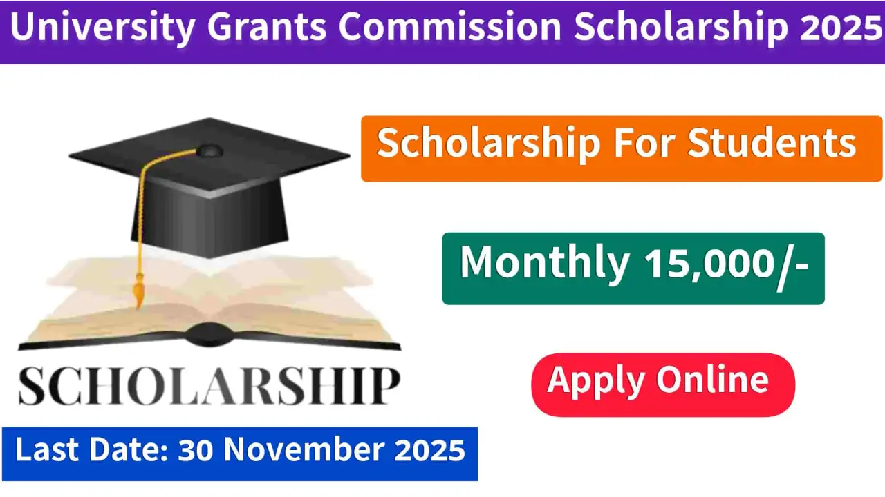 UGC PG Scholarship 2025 last date announcement – Apply before October 31, 2024 on National Scholarship Portal