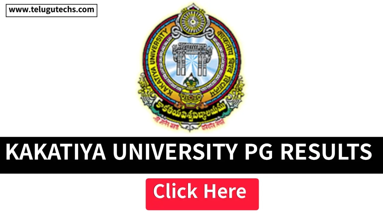 Kakatiya University PG Results 2025 – Check MA, MCJ, MSc Results