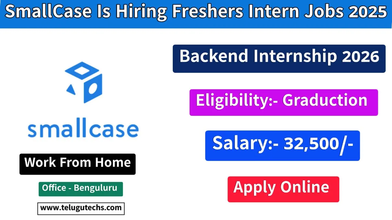Smallcase Backend Internship 2026 – Apply for WFH Tech Role