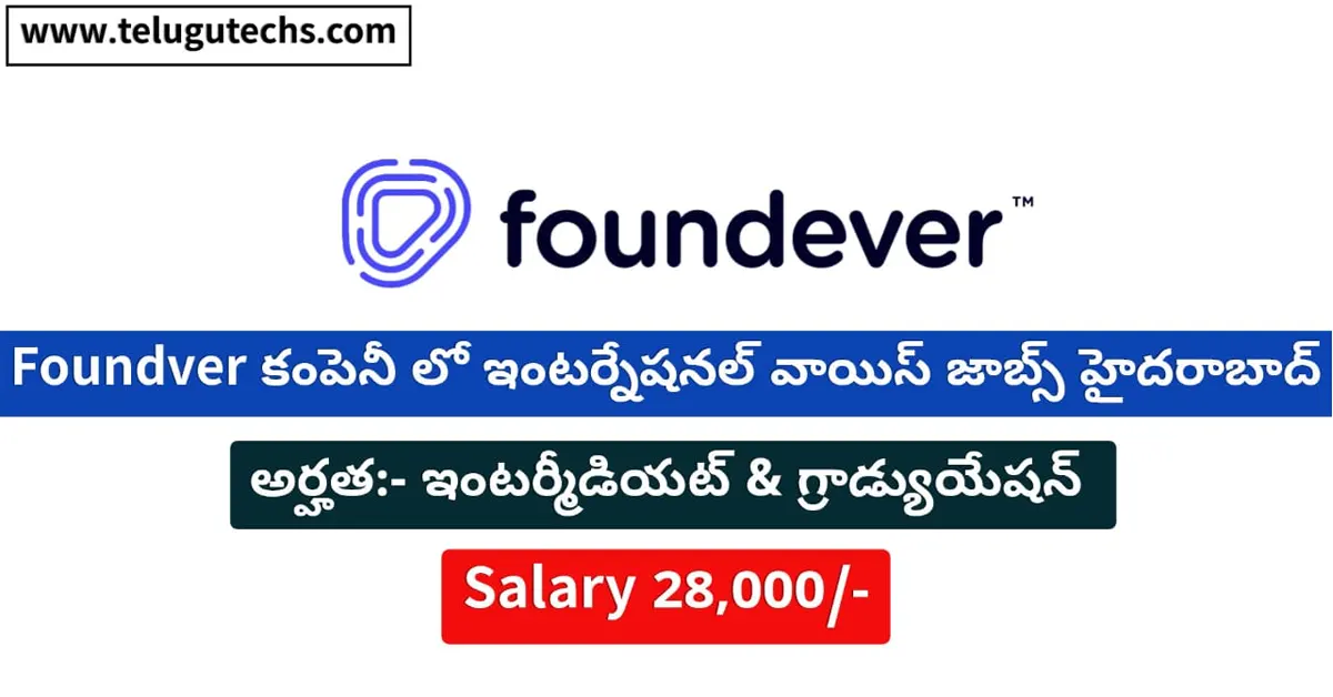Foundever International Technical Support Voice Job in Hyderabad - Apply Now