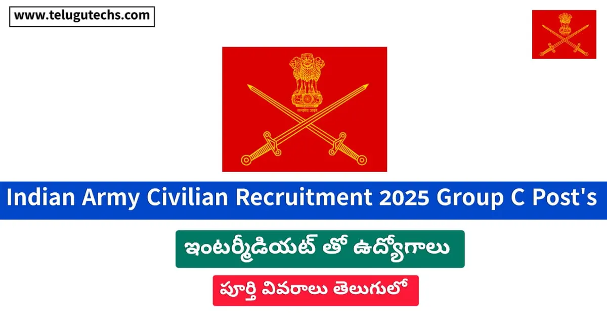 Indian Army Civilian Recruitment 2025 - Apply for 194 Group C Posts | Offline Application