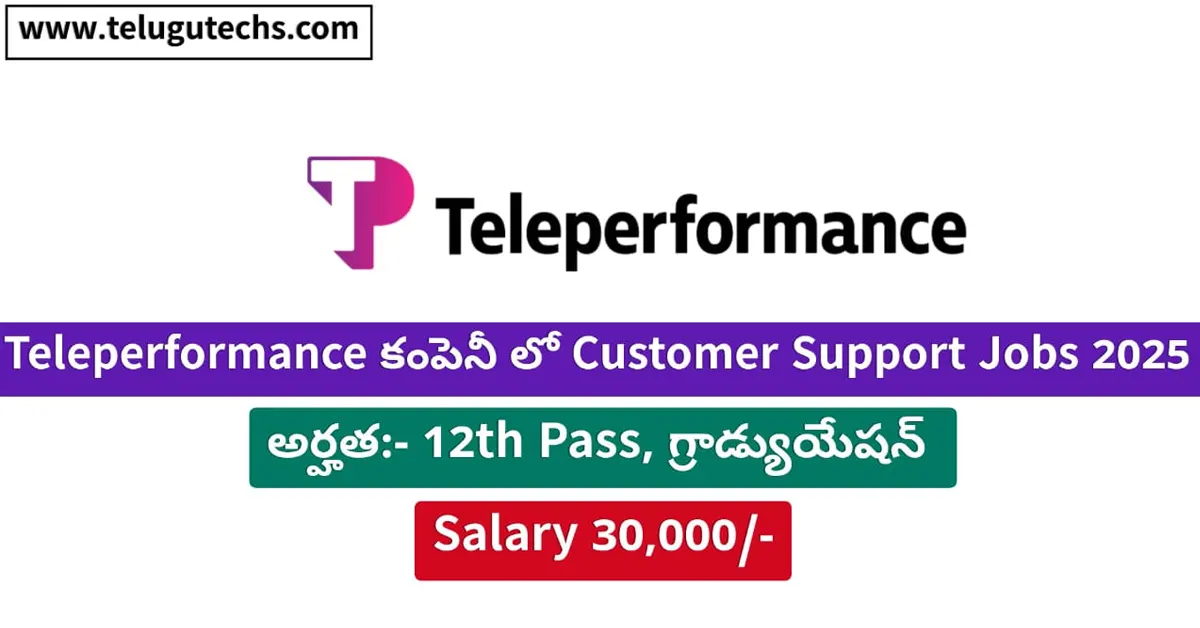 Teleperformance Work From Home 2025 - Apply for Customer Support Executive Role | Remote Job