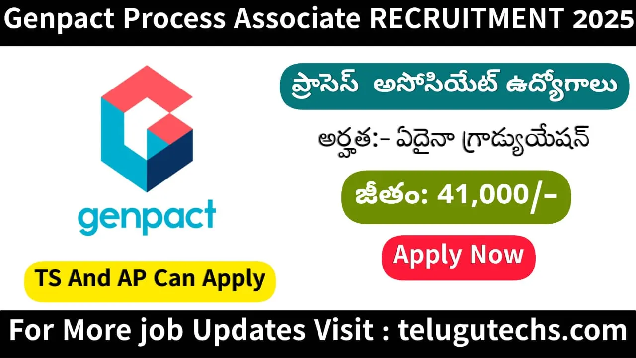 Genpact Process Associate Recruitment 2025 - Apply for Trust & Safety Role | Hyderabad