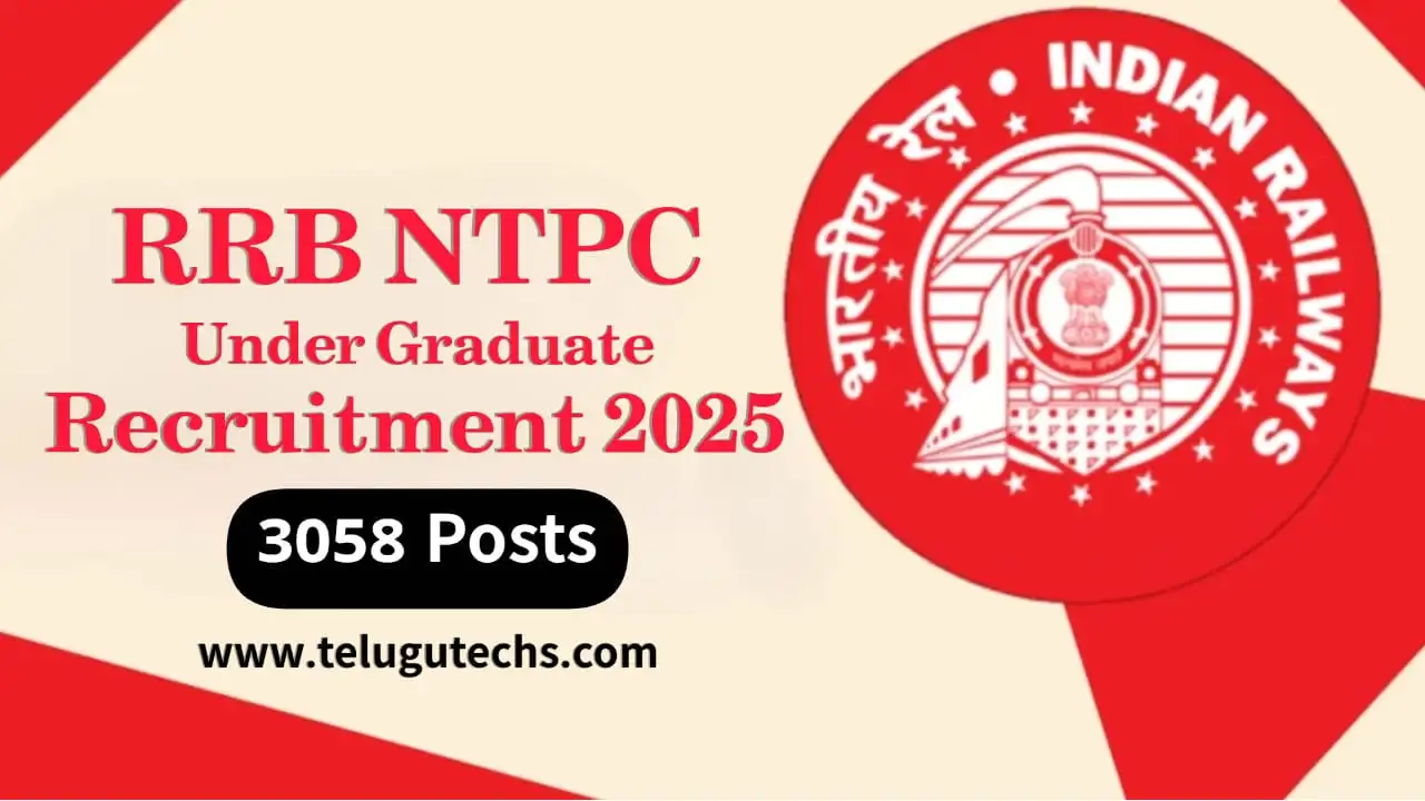 RRB NTPC UG Recruitment 2025 - Apply for 3058 Clerk Posts | ₹19–21K Salary